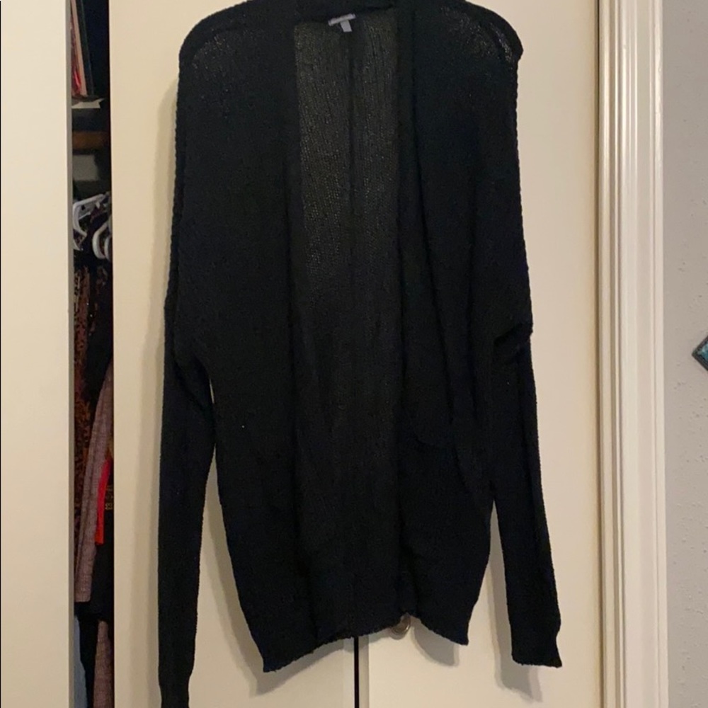 Black long sleeve cardigan
